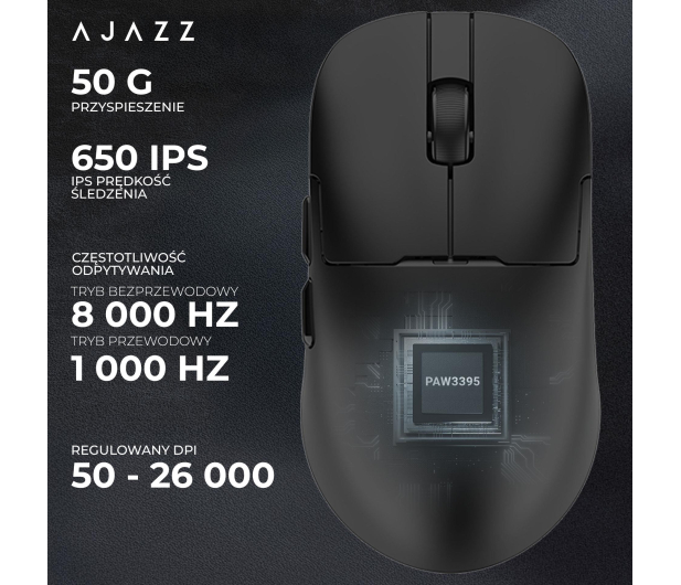 Ajazz AJ159PRO 3395-8K ze stacją dokującą czarna - 1536397 - zdjęcie 10